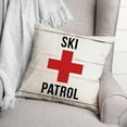 thumbnail image 3 of Creative Products Ski Patrol 18 x 18 Spun Poly Pillow, 3 of 3