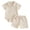 Z01-Beige, variant on Toddler Baby Boy Summer Clothes Letter Short Sleeve T Shirt/Romper Casual Shorts Set Brother Matching Outfits (White, 0-3 Months)