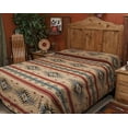thumbnail image 2 of Mission Del Rey Southwest Isleta Collection Reversible Bedspread Queen Size 88"x96" Tan Brown, 2 of 4