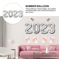 thumbnail image 3 of 1 juego de globos con número 2023 de 40 pulgadas para fiesta de Año Nuevo, 3 of 5