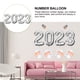 thumbnail image 3 of 1 juego de globos con número 2023 de 40 pulgadas para fiesta de Año Nuevo, 3 of 5