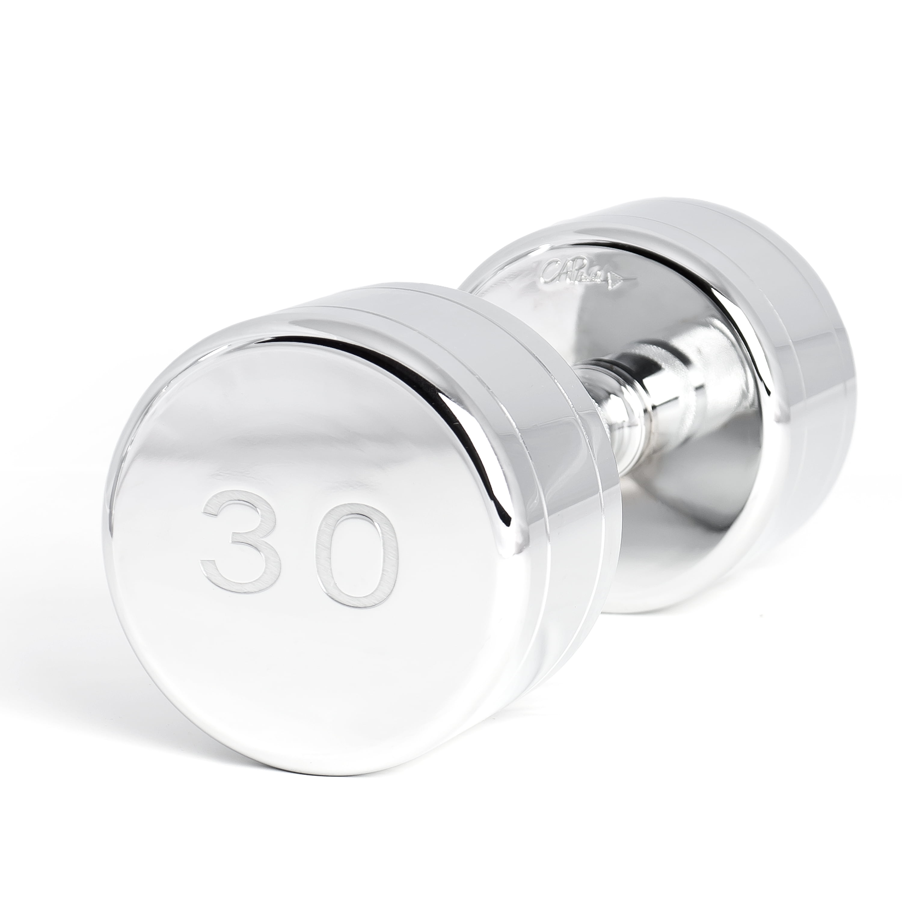 CAP Barbell Chrome Dumbbell with Contoured Handle, Single, 30 lbs