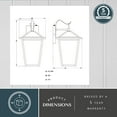 thumbnail image 5 of Derby 10-in W 3 Light Dusk to Dawn Matte Black Outdoor Wall Lantern Clear Glass Shade, LED Compatible, 5 of 13