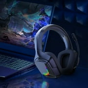 ONIKUMA Gaming Headset for PS4, PC, Xbox One Controller, Noise Cancelling Over Ear Headphones with Mic Bass Surround, Soft Memory Earmuffs for PC Mac Nintendo Switch Games