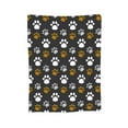 thumbnail image 7 of DouZhe Ultra-Soft Micro Fleece Lightweight Flannel Bed Blanket, Animal Paw Print Graffiti Print Cozy Warm Throw Blankets, 60"x50", 7 of 7