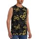 thumbnail image 2 of Fotbe Golden Glitter Butterflies Men's Camiseta sin Mangas Estampada para Hombres, Playera Casual para Gimnasio, Entrenamiento, Playa-Medium, 2 of 7
