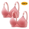 thumbnail image 2 of Yuyuzo 2PCS Wireless Bra for Women Push up Comfy Seamless Bralettes Soft Full Coverage Everyday Bra, 2 of 4