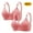 Pink, variant on 2PC Mini-mizer Bras for Women's Push-Up Women's Sexy Middle-Aged And Elderly Printed Front Buckle Without Steel Ring Underwear Soft Large Size Underwear Bra