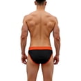 thumbnail image 3 of TANBOM Men's Sexy Triangle Swim Trunks Adjustable Drawstring Bulge Pouch Polyamide Comfortable Black L, 3 of 5
