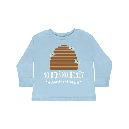 

Inktastic No Bees No Honey Gift Toddler Boy or Toddler Girl Long Sleeve T-Shirt