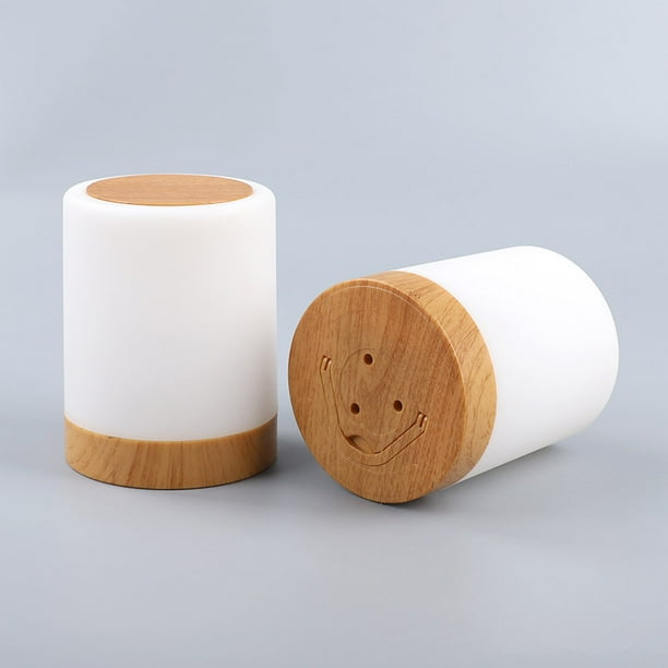 Lámpara de noche decorativa colorida y creativa con LED de color ajustable, lámpara de mesa para dormitorio, luz de ambiente para mesita de noche con luz para dormir sin control remoto