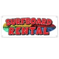 thumbnail image 1 of Surfboard Rental 13 oz Vinyl Banner With Metal Grommets, 1 of 4