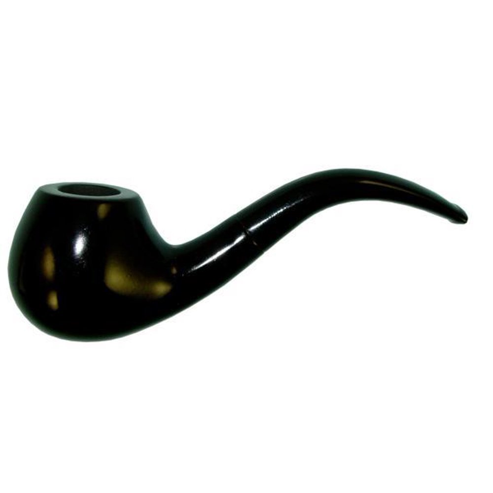 5.5" Shire Pipes Bent Ebony Tobacco Pipe