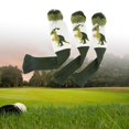 thumbnail image 2 of Funda para la cabeza de golf tejida Zulema 3 piezas con pompones, 2 of 8