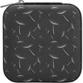 thumbnail image 2 of Black Dandelion Travel Jewelry Box Small Portable Jewelry Case for Ring Earring Necklace Jewellery Organizer Storage for Women Girls Women Gifts, 2 of 7