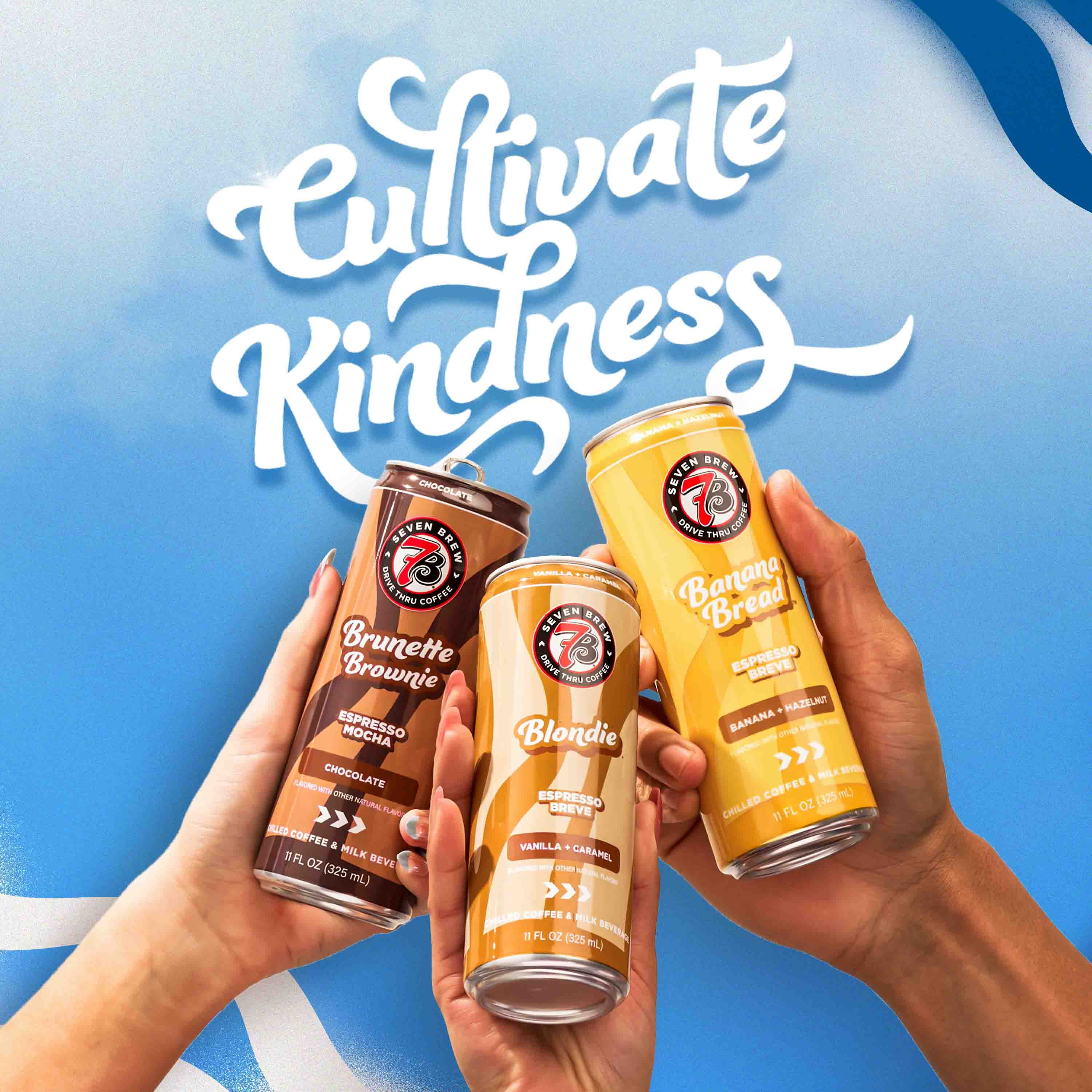 7 Brew Brunette Brownie Chilled Espresso Mocha Ready to Drink Coffee, 11 fl oz Can