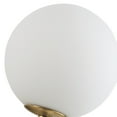 thumbnail image 6 of Modern Brushed Gold 2-Light Wall Sconce, Globe Bathroom Vanity Light, Antique Milky Glass Sphere Wall Light Fixture, 6 of 7