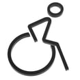 thumbnail image 3 of Miangastore Toilet Sign for Disabled 1Set Disabled Wheelchair Sign Minimalist Design Rectangular, 3 of 9