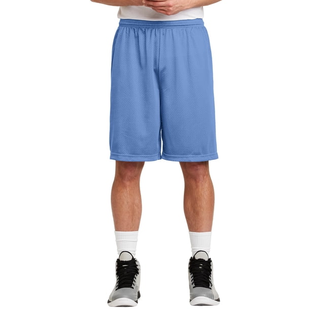 Pantalón corto clásico de malla Sport-Tek® Long PosiCharge®. ST515 Azul Carolina S deporte-tek ST515