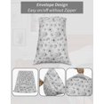 thumbnail image 7 of Gray Spring Floral Pillow Covers Standard Size 2 Pack, Summer Botanical Floral Watercolor Soft Bed Throw Pillowcases Breathable Cooling Long Lumbar Body Pillow Sham Cover for Bed Sofa 20''x26'', 7 of 7
