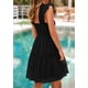 thumbnail image 2 of Vestido PRETTYGARDEN 2025 Mini de Tul sin Mangas Negro S, 2 of 8