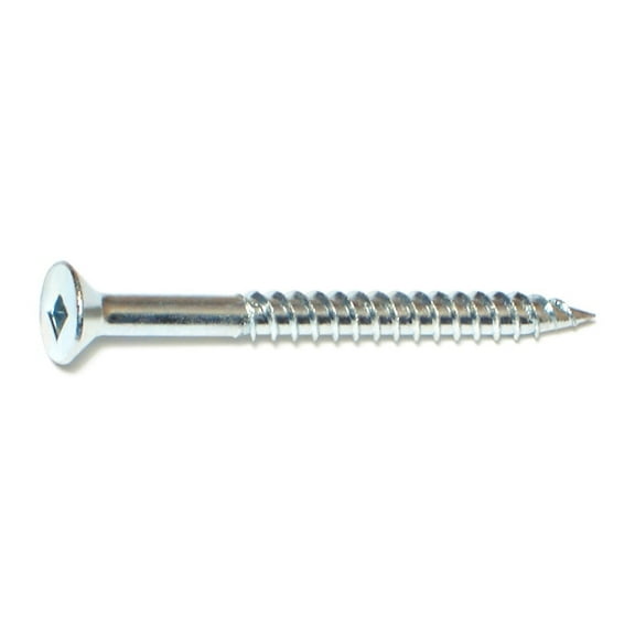 #12 x 2-1/2" Zinc Square Drive Flat Head Wood Screws WSFS-431 (25 pcs.)