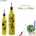 thumbnail image 4 of Containly Glass Olive Oil and Vinegar Dispenser with Stainless Steel, 4 of 6