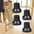 thumbnail image 5 of 4 Pieces Crutch Tips Replacement Sturdy Reinforced Crutch Feet Cap for Canes Black 16mm Hole, 5 of 8