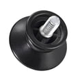 thumbnail image 4 of Uxcell Curtain Rod Finials Plastic 1/4-20 UNC Thread Dia 1.38 inch x 1.22 inch Black 2Pack, 4 of 7