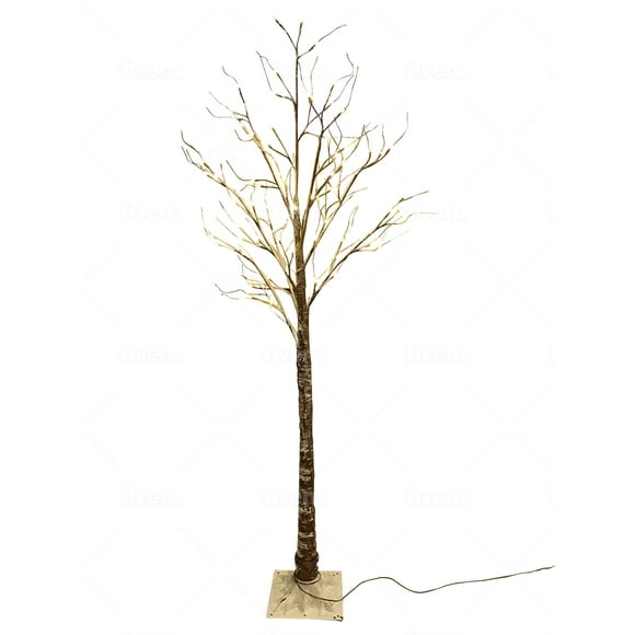 Arbre de Bouleau Éclairé de 70 Pouces