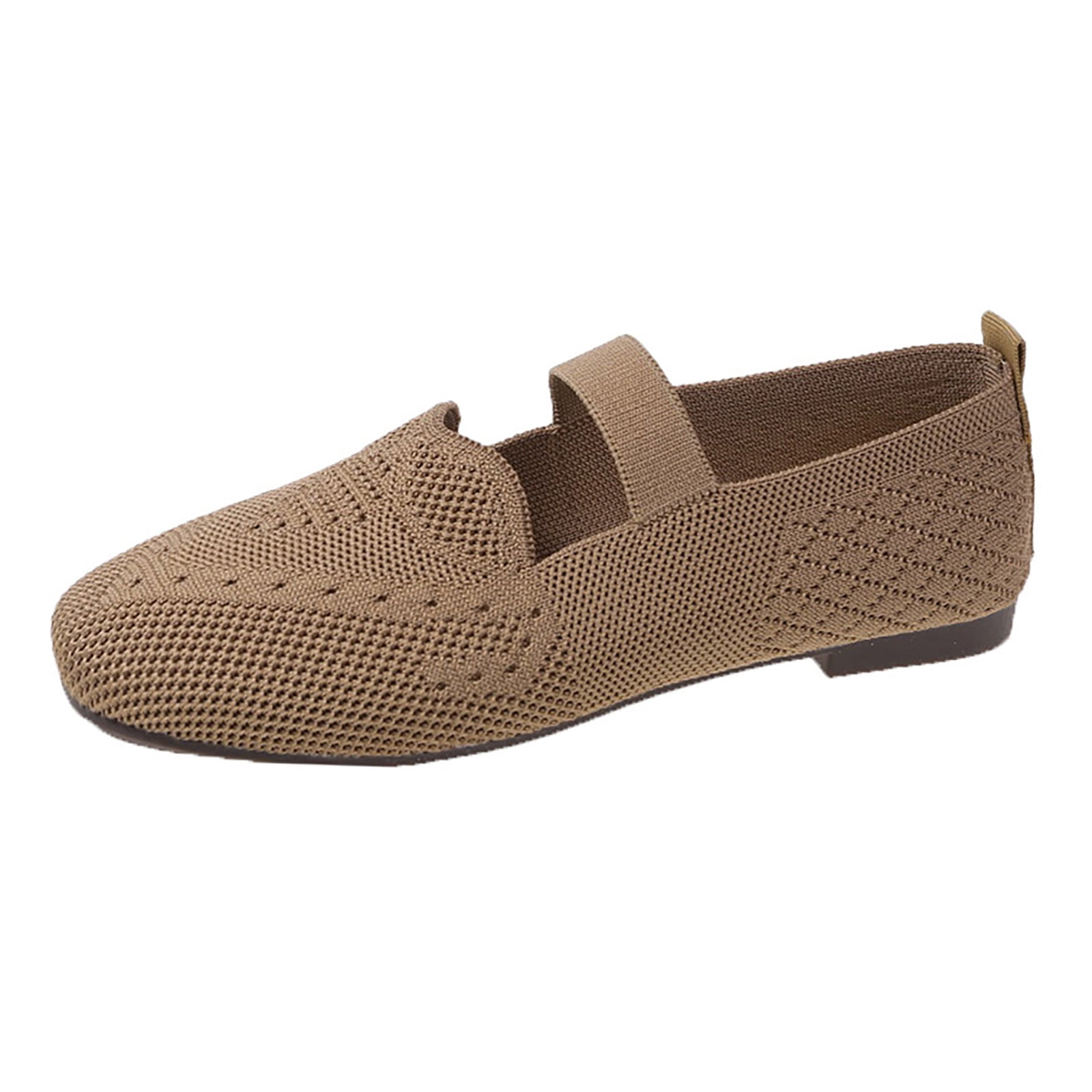 adviicd Femmes Casual Chaussures Femmes Slip On Mocassin Confort Cuir Crochet et Boucle Chaussures de Travail Kaki 37