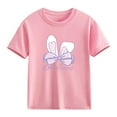 thumbnail image 6 of Spazoro Girls T-Shirts Tee, Cute Print Crew Neck Short Sleeve 100%Cotton Casual Tops for Kids Pink Size 8, 6 of 6