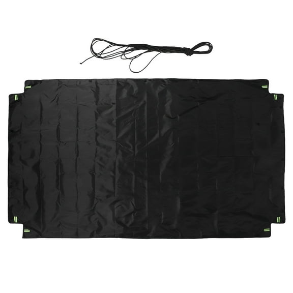 GOOHOCHY Heavy Duty Utility Trailer Cover, Oxford Fabric Pickup Truck Bed Protector, Foldable Shade for Dump Cart and Tricycle