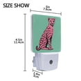 thumbnail image 4 of Yayeee LED Plug in Night Light for The Home with Auto Dusk to Dawn Light Sensors, 2 Pack, Pink Cheetah, 4 of 6