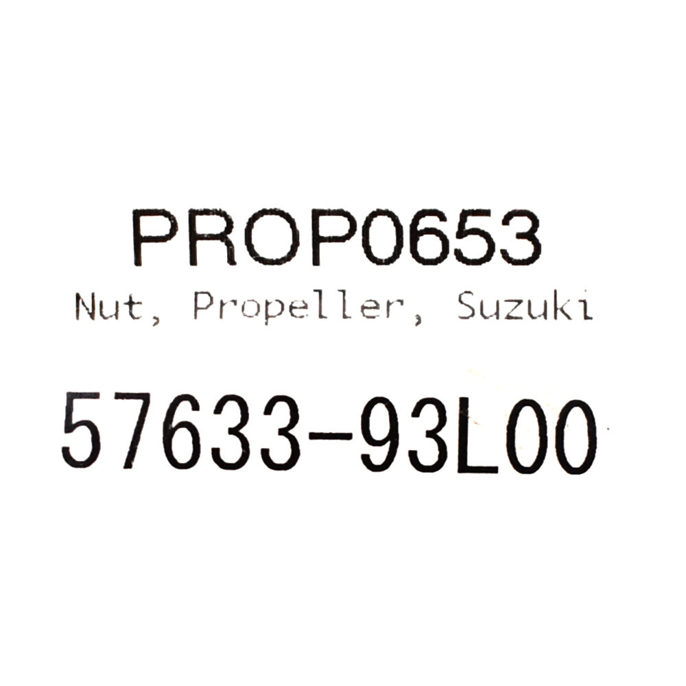 Suzuki Boat Propeller Spacer Nut 57633-93L00 | 1 3/4 Inch SS