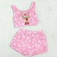 thumbnail image 2 of Women's Christmas Pajama Set Soft Tank Top and Shorts Cozy Sleepwear Loungewear Outfit Holiday Nightwear Comfortable Two Piece, 2 of 2