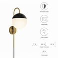 thumbnail image 5 of Stellar 1-Light Wall Sconce Opal Satin Brass, 5 of 7
