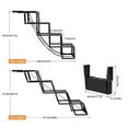 thumbnail image 2 of Dog Stairs for Car, Foldable Dog Ramps for Large Dogs with Non Slip Surface, Portable Dog Steps for Cars and SUV, Truck, Support Up to 150 lbs (4 Steps), 2 of 10