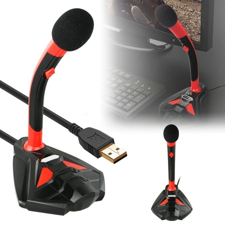 USB LED Professional Microphone with Stand, Perfect for Recording Youtube/Interview/Video Conference/Podcast/Voice Dictation/Studio Gaming/ASMR/Live