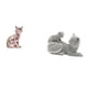 thumbnail image 1 of Elegante escultura de gato para chimenea y mesa, ingenioso adorno de animal, artesanía decorativa para dormitorio, sala de estar, oficina, inauguració, 1 of 8