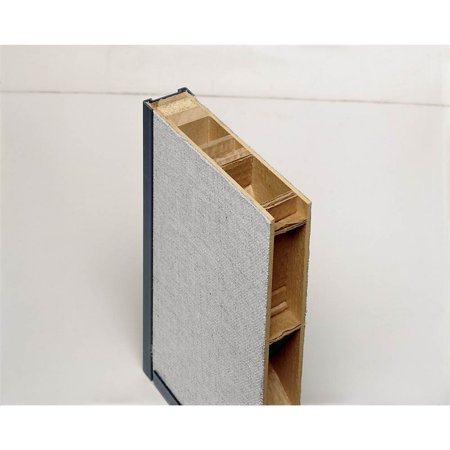 Office Cubicle Privacy Panel W Gray Fabric Covering 30 In