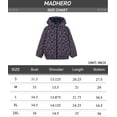 thumbnail image 5 of MADHERO Boys Girls Rain Jacket Lightweight Long Sleeve Windbreaker Navy Pink Floral 10, 5 of 5