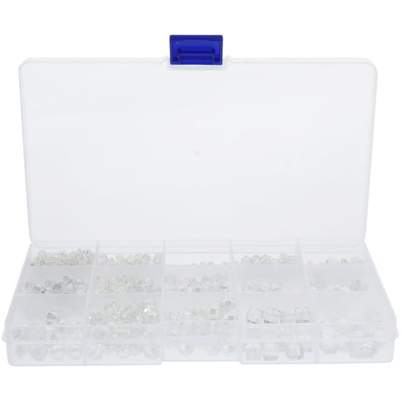 LOLIPPYY 1000Pcs Glass Beads Assorted Color DIY Beads for Jewelry Making Craft Use