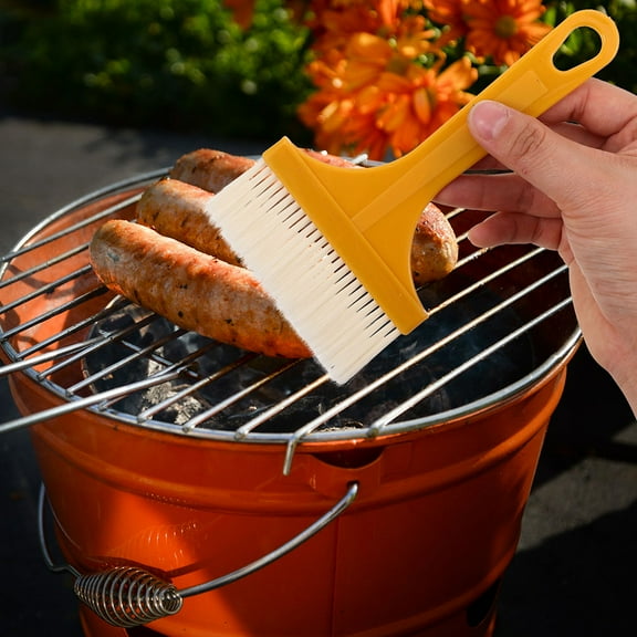 Masteelf WORGEOUS 10pcs Plastic Basting Brush for Cooking and Baking to Spread Oil Butter Sauces Heat Resistant BBQ Brush for Food