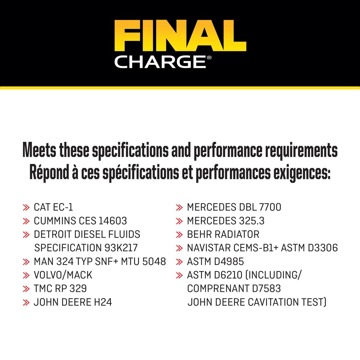 FINAL CHARGE® GLOBAL 50/50 Extended Life Antifreeze + Coolant, 3.78 Liters, FINAL CHARGE GLOBAL 50/50 AFC