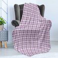 thumbnail image 4 of Pinwheel Soft Flannel Fleece Throw Blanket, Swirling Graphic Floral Petals Bloom Meadow Flourish Concept, Cozy Plush for Indoor and Outdoor Use, 50" x 70", Dark Purple Violet, by Ambesonne, 4 of 5