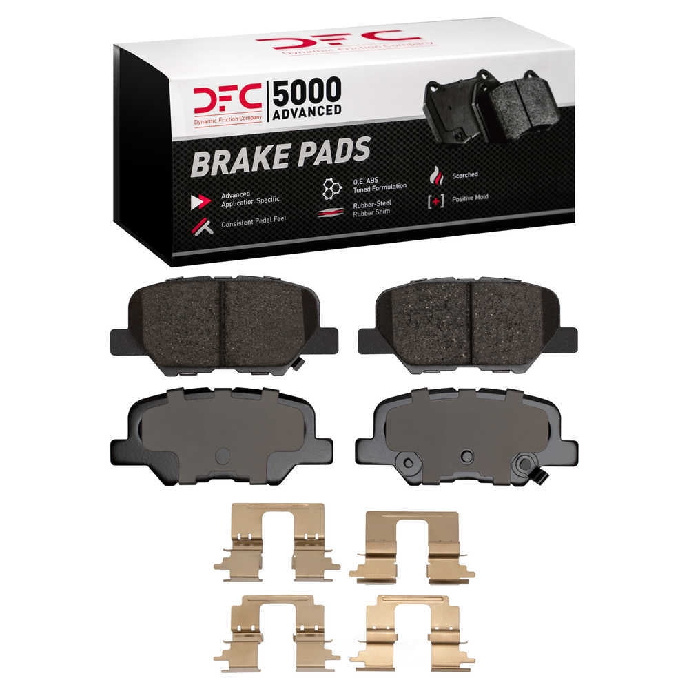Dynamic Friction Company 1551-1679-02 DFC 5000 Advanced Brake Pads - Ceramic and Hardware Kit - OE