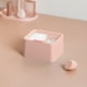 thumbnail image 4 of Caja de Maquillaje con Tapa | Organizador de Cosméticos con Doble Compartimento | Estuche de Escritorio a Prueba de Polvo para Desmaquillar y Guardar Lápiz Labial | Plástico Resistente, Azul, Rosa y, 4 of 6