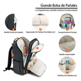 thumbnail image 4 of Mochila Impermeable Malubero Para Pañales Negro Malu1318, 4 of 4
