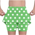 thumbnail image 2 of SROBPTY Boys and Girls 2-14 Years Print Casual Shorts Lined Skort Style Green, 2-3 Years, 2 of 4
